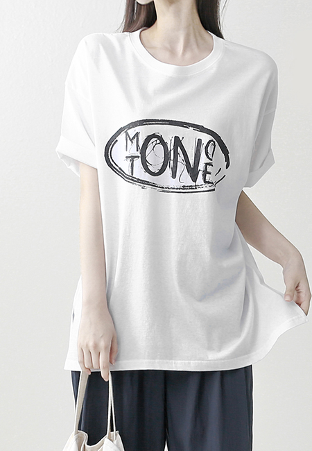 모노 오버핏 티셔츠 (3Color)