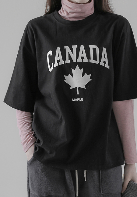 캐나다 나염 티셔츠 (3Color)